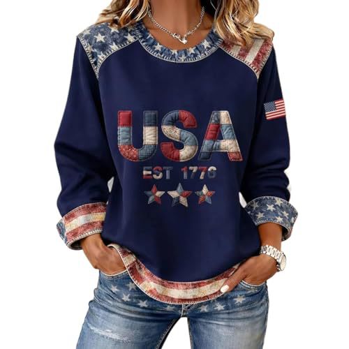 Women's American Eagle Print Crewneck Sweatshirt