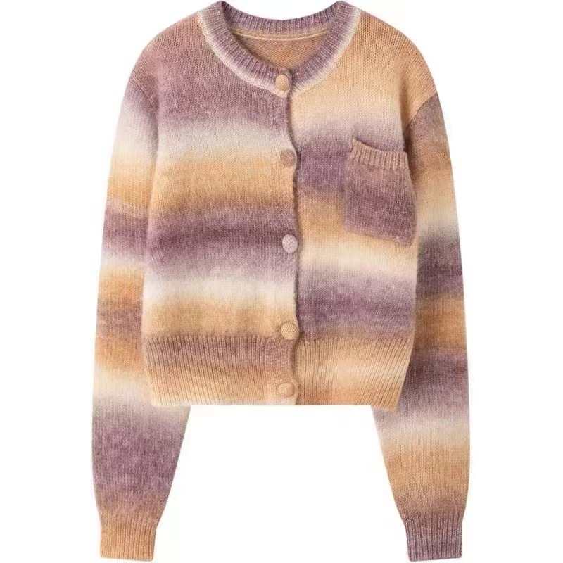 Trendy Color-Block Lazy Style Women's Sweater
