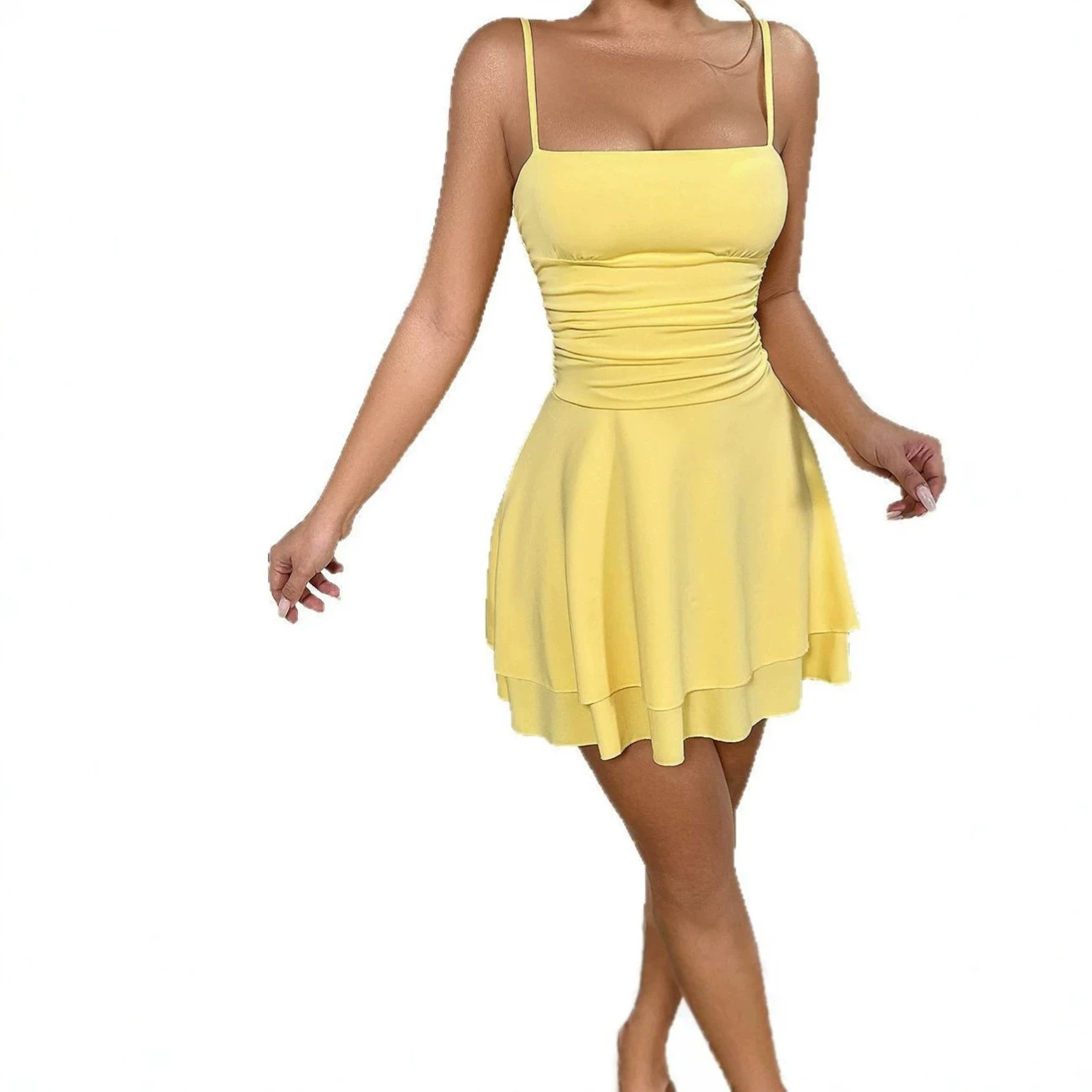 Women's Sexy Backless Cami Bodycon Mini Dress