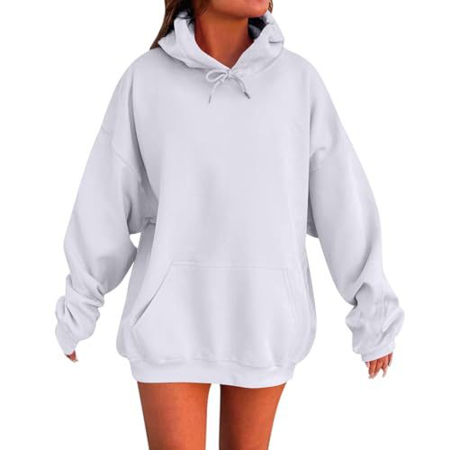 Women's Elegant Print Hoodie Long Sleeve Crew Neck