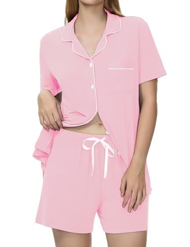 Women's Cuban Collar Short Sleeve Button Set