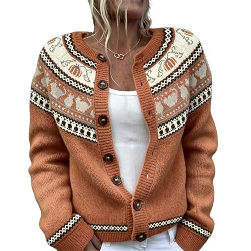 Women's Boho Paisley Print Faux Sweater Cardigan Long Sleeve