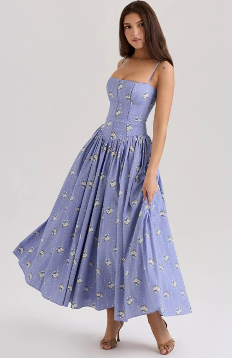 Elegant Slimming Floral Cami Dress