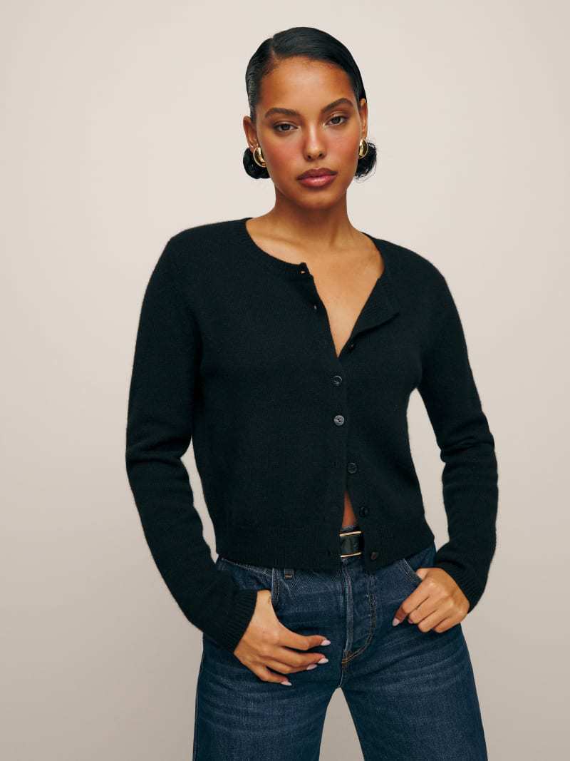 Women's Long Sleeve Button-Up Knit Cardigan