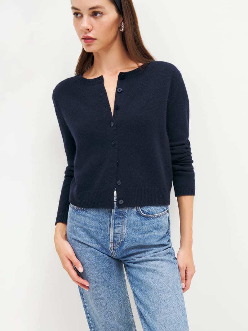 Women's Long Sleeve Button-Up Knit Cardigan