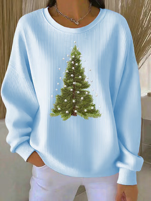 Christmas Pullover Women's Sweatshirt Oversized Crewneck