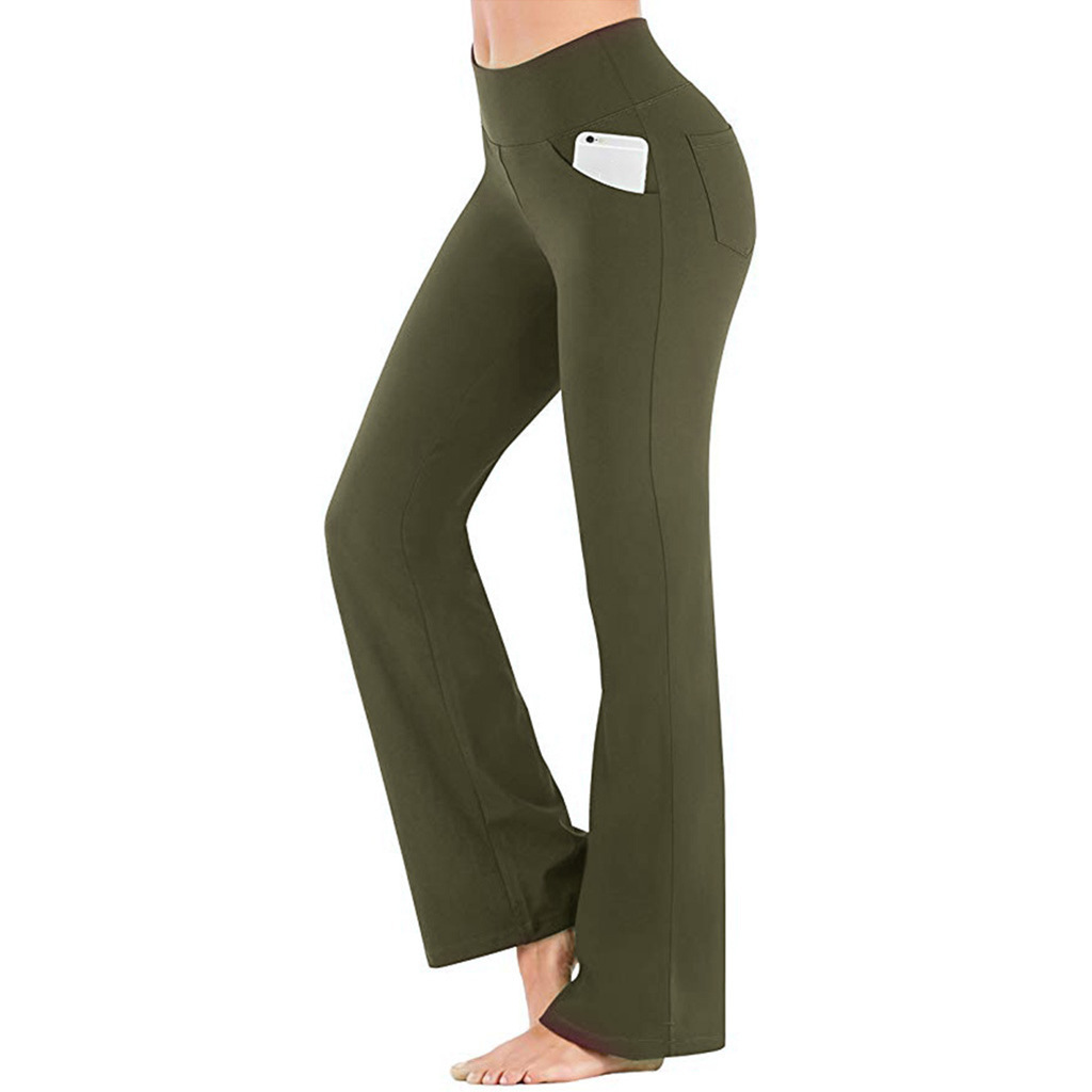 High-Waisted Flare Wide-Leg Yoga Pants for Women Casual