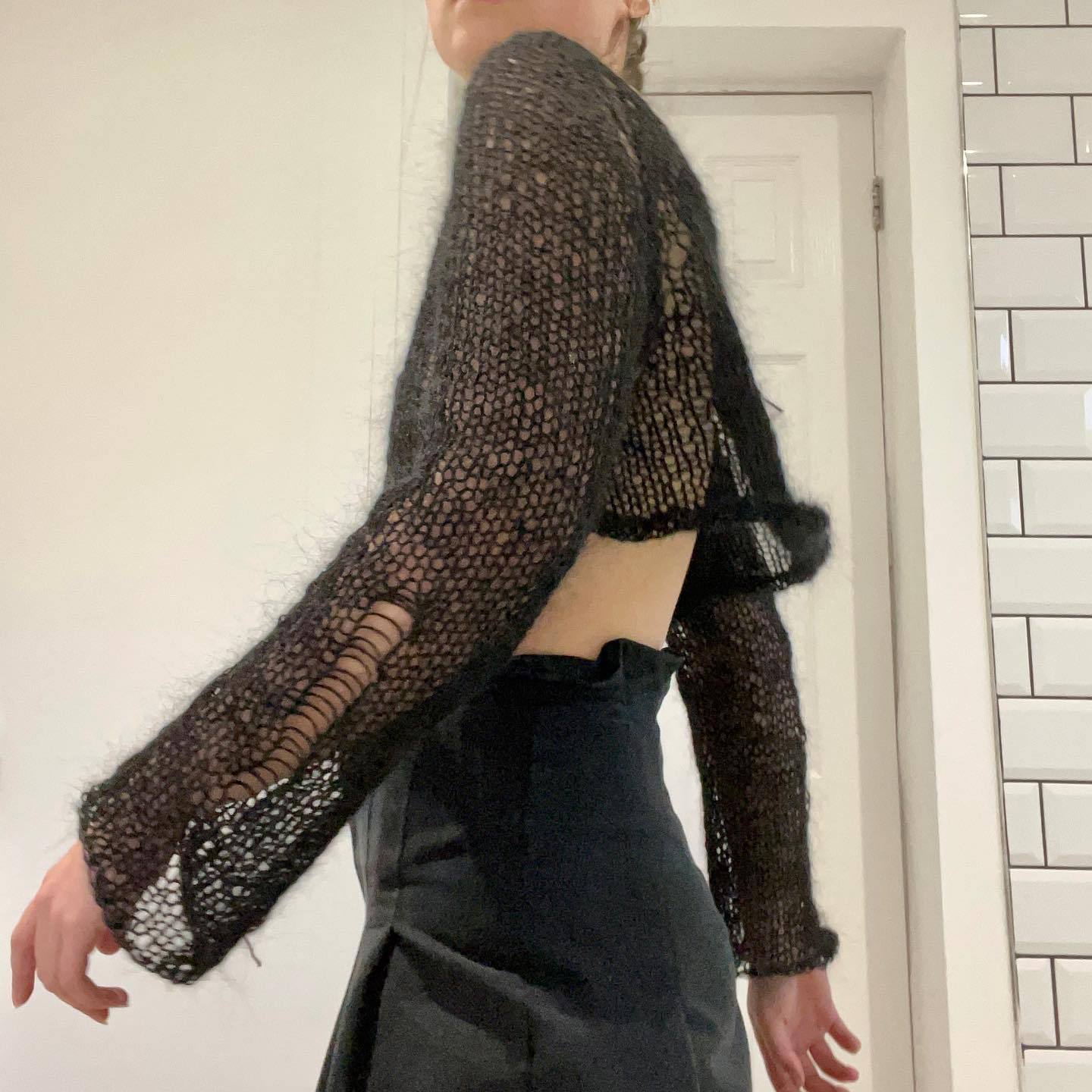 Women's Off-Shoulder Cutout Slimming Knit Sweater