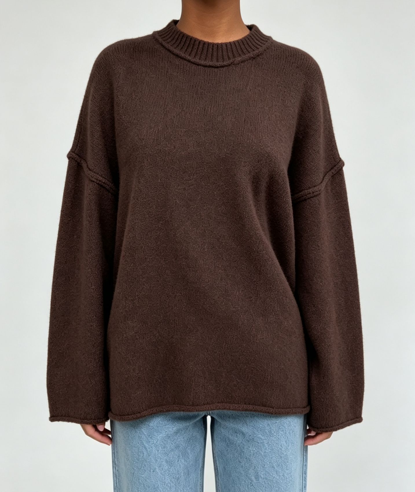 Women's Oversized Pullover Sweater Loose Casual Knit Top