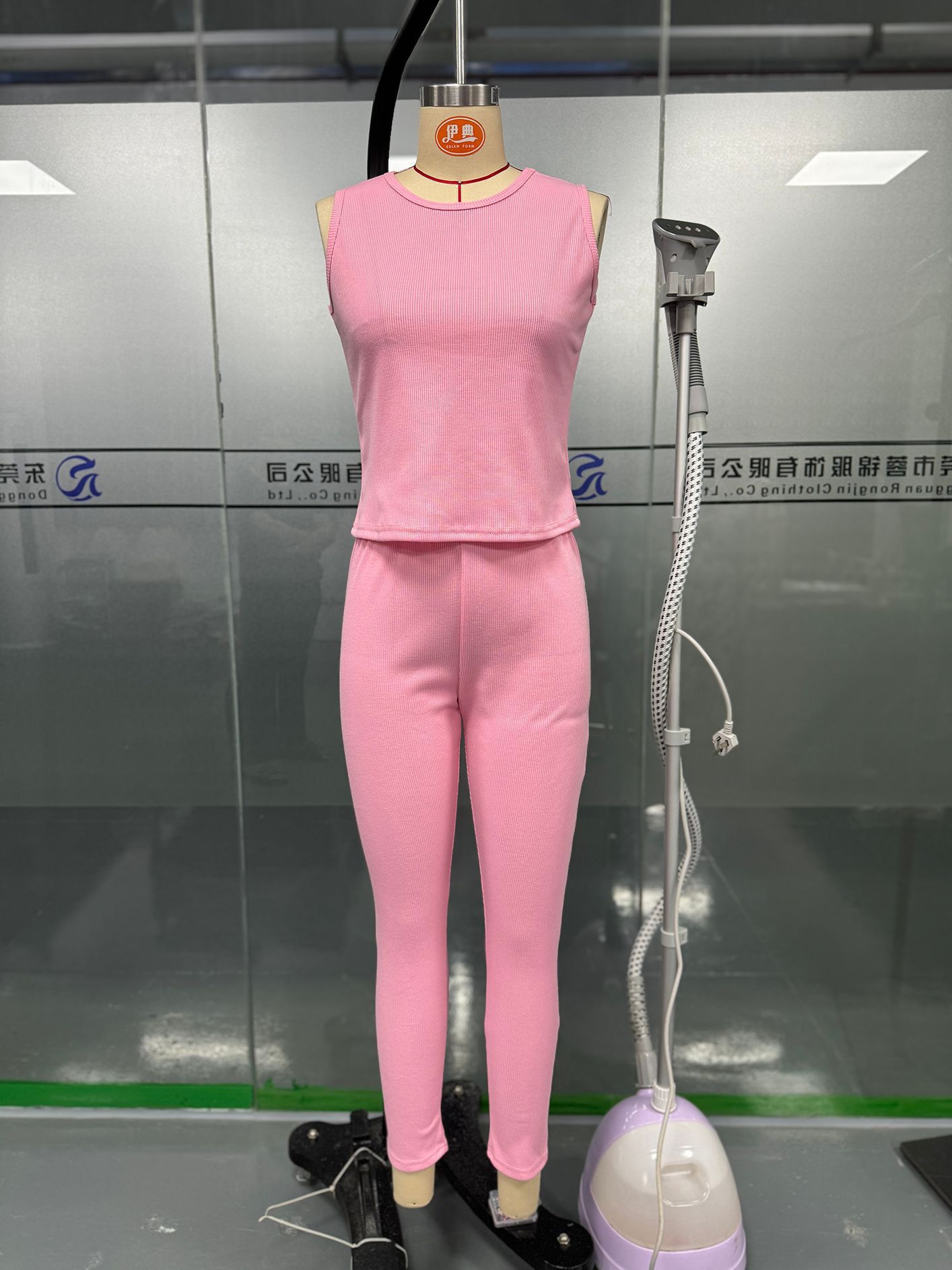 Women's Ribbed Hoodie Tank Top and Pants 3-Piece Set