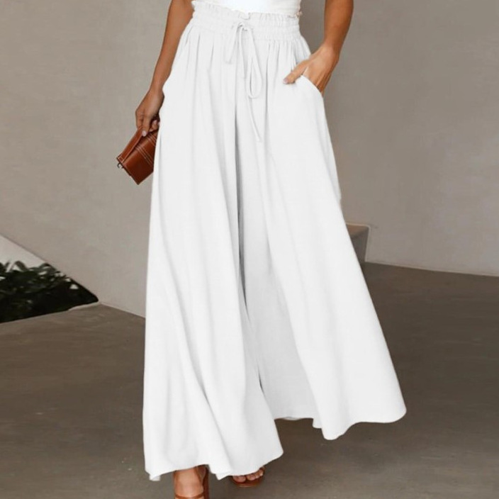 Women's Wide-Leg Casual Pants High Waist Loose Fit