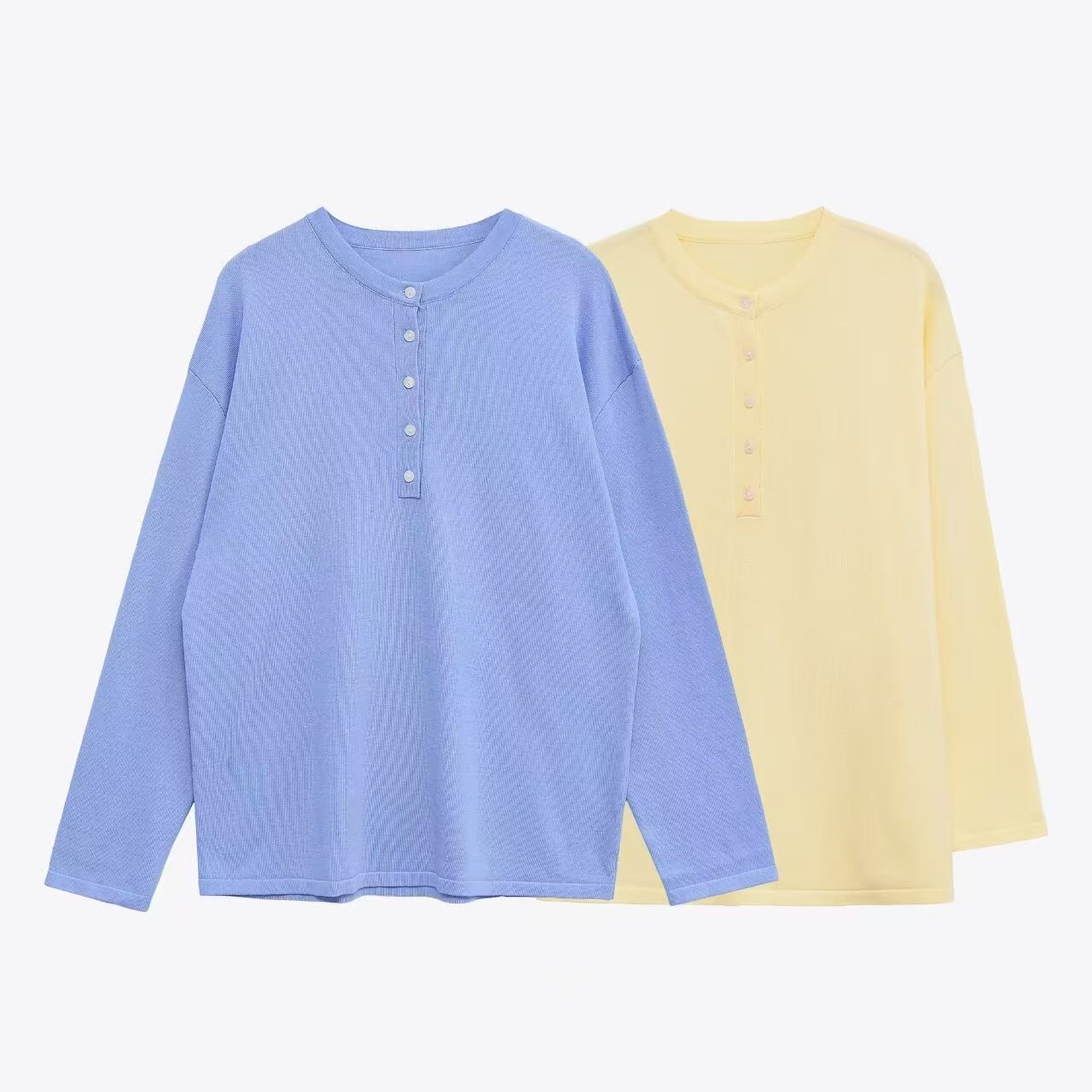 Women's Casual Button Knit Long Sleeve Sweater