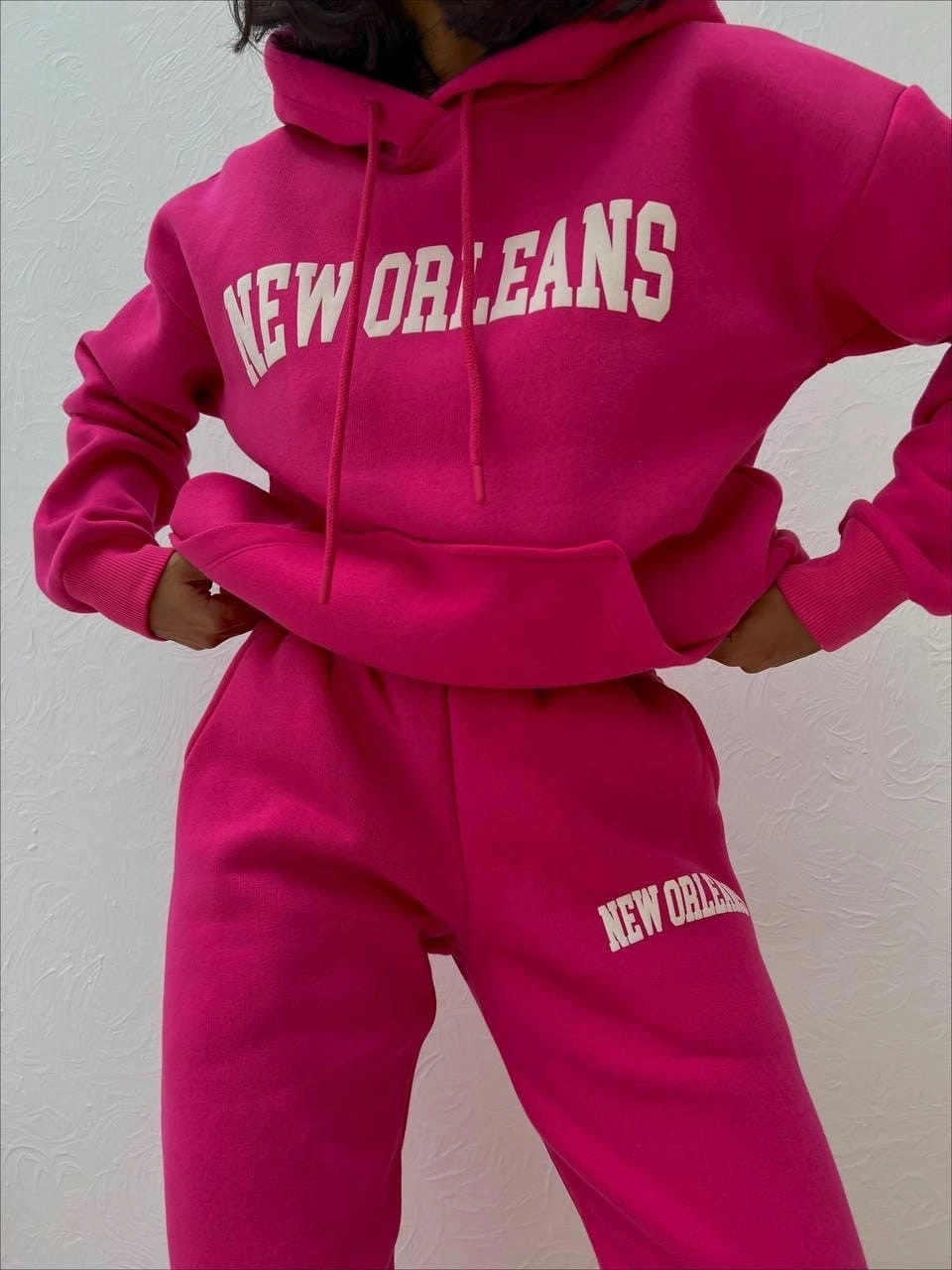 Women's Printed Sweatshirt and Pants Two-Piece Set