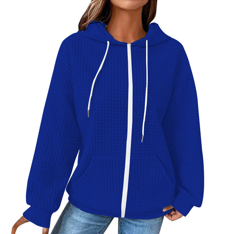 Women's Casual Long Open-Front Hooded Sweatshirt
