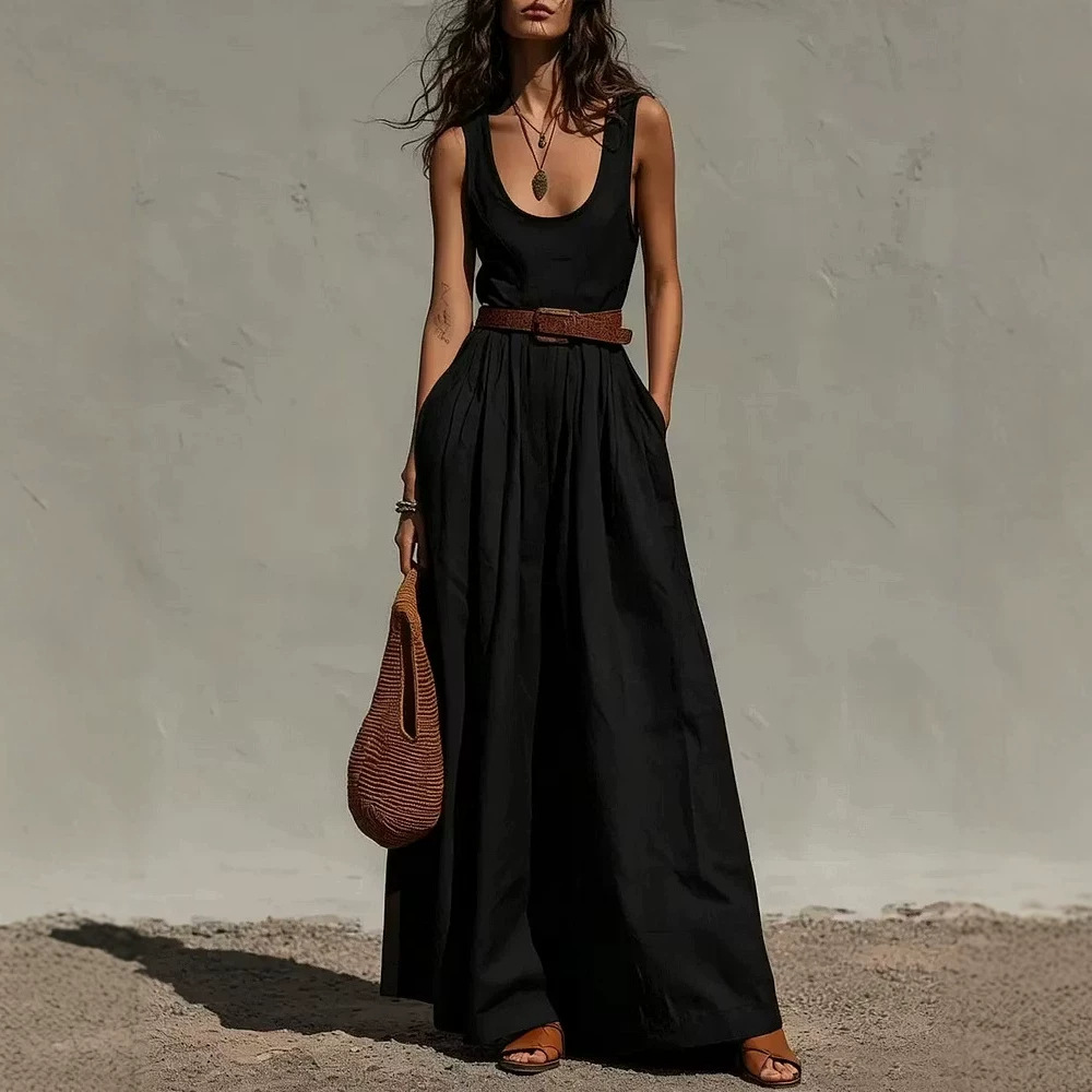 Women's Low-Cut Sleeveless Cami Top Bodysuit