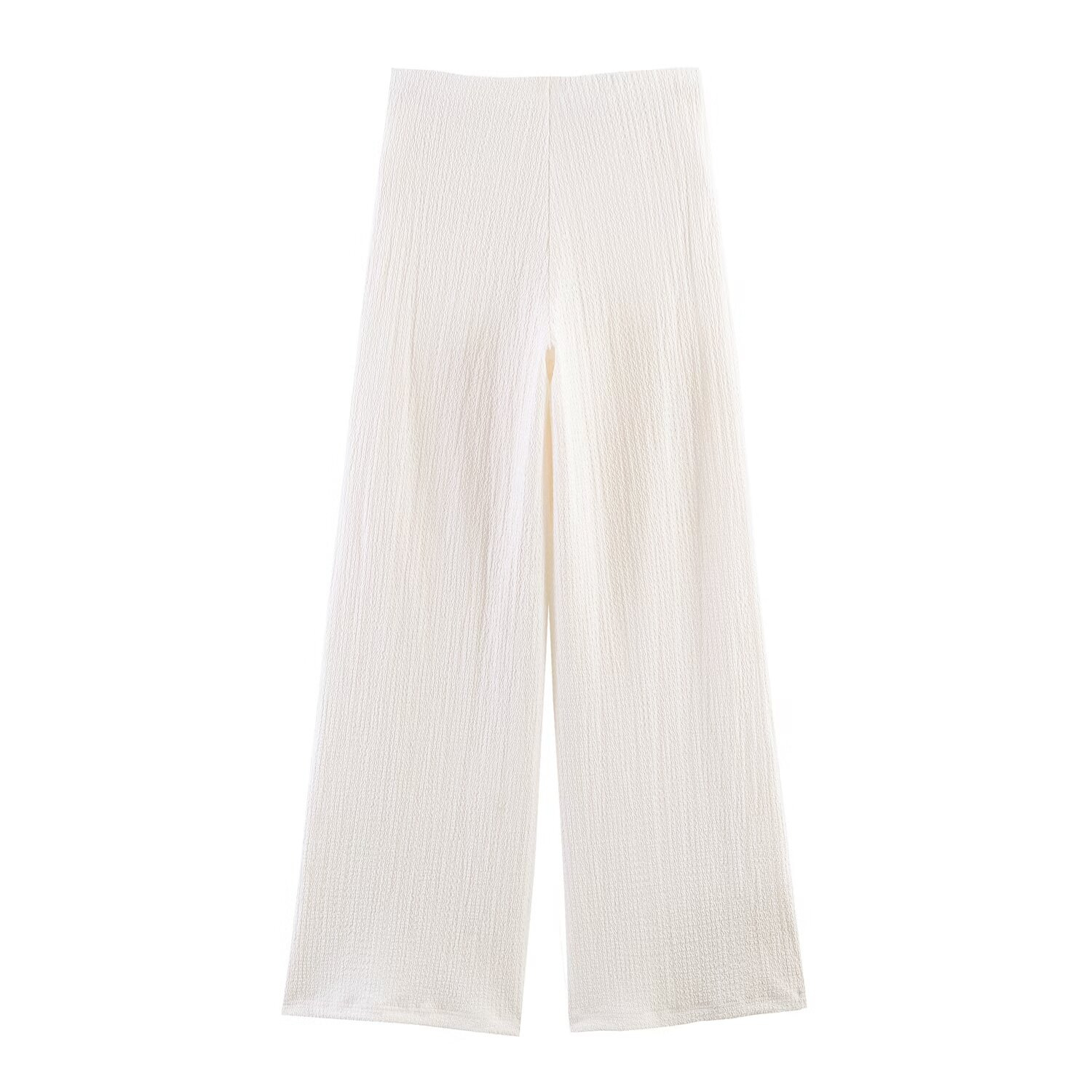 Women's V-Neck Short Sleeve Wide-Leg Pants Set
