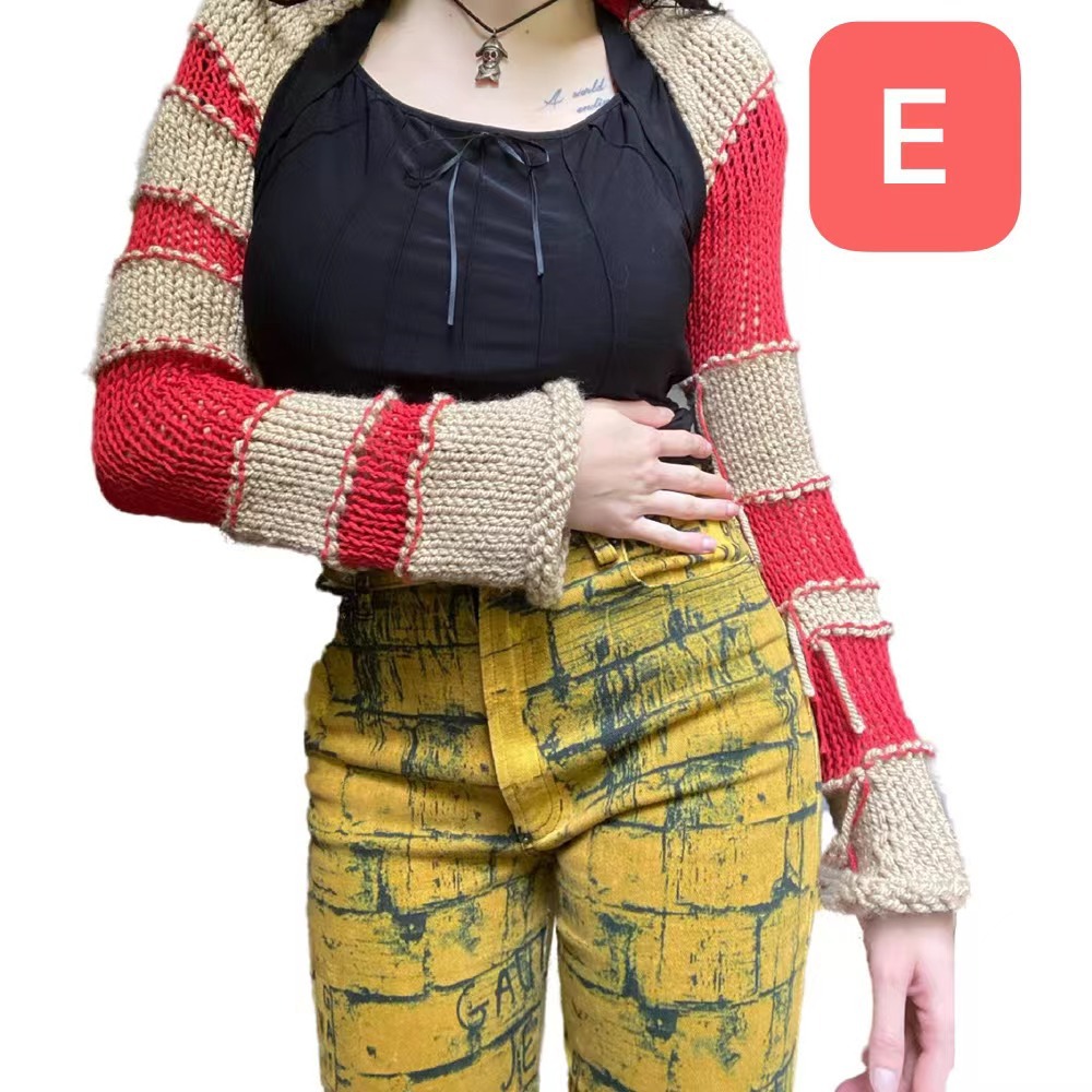 Women's Open-Knit Long-Sleeve Shrug