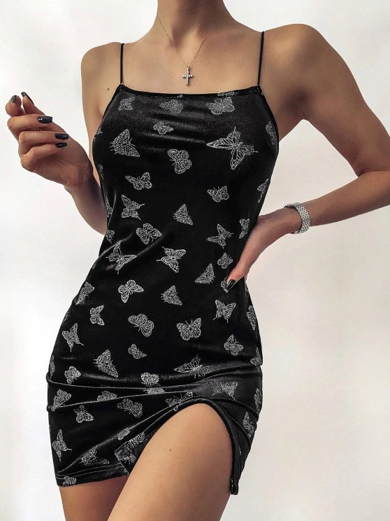 Women's Sleeveless Bodycon Mini Dress with Bow Print
