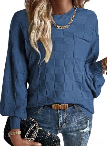 Women's Crewneck Long Sleeve Knit Sweater
