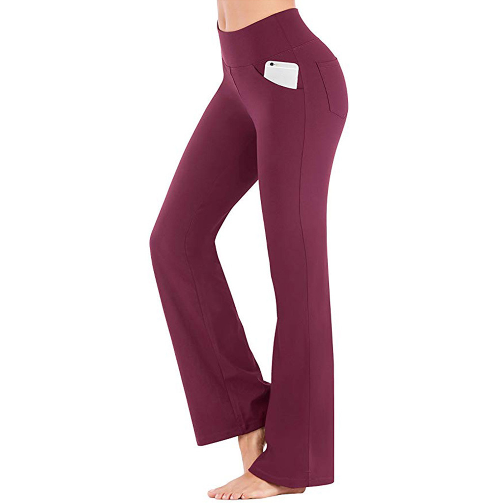 High-Waisted Flare Wide-Leg Yoga Pants for Women Casual