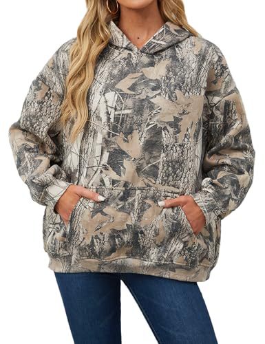 Women's Tree Leaf Leopard Print Hoodie