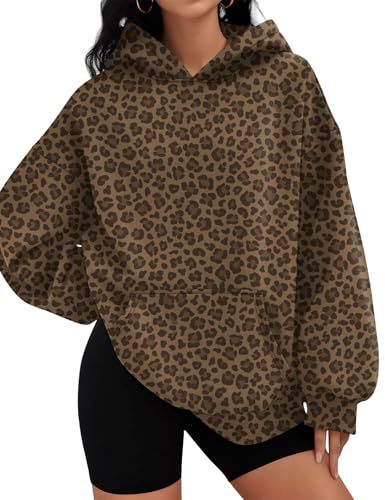 Women's Ocean Life Spiderweb Leaf Print Hoodie