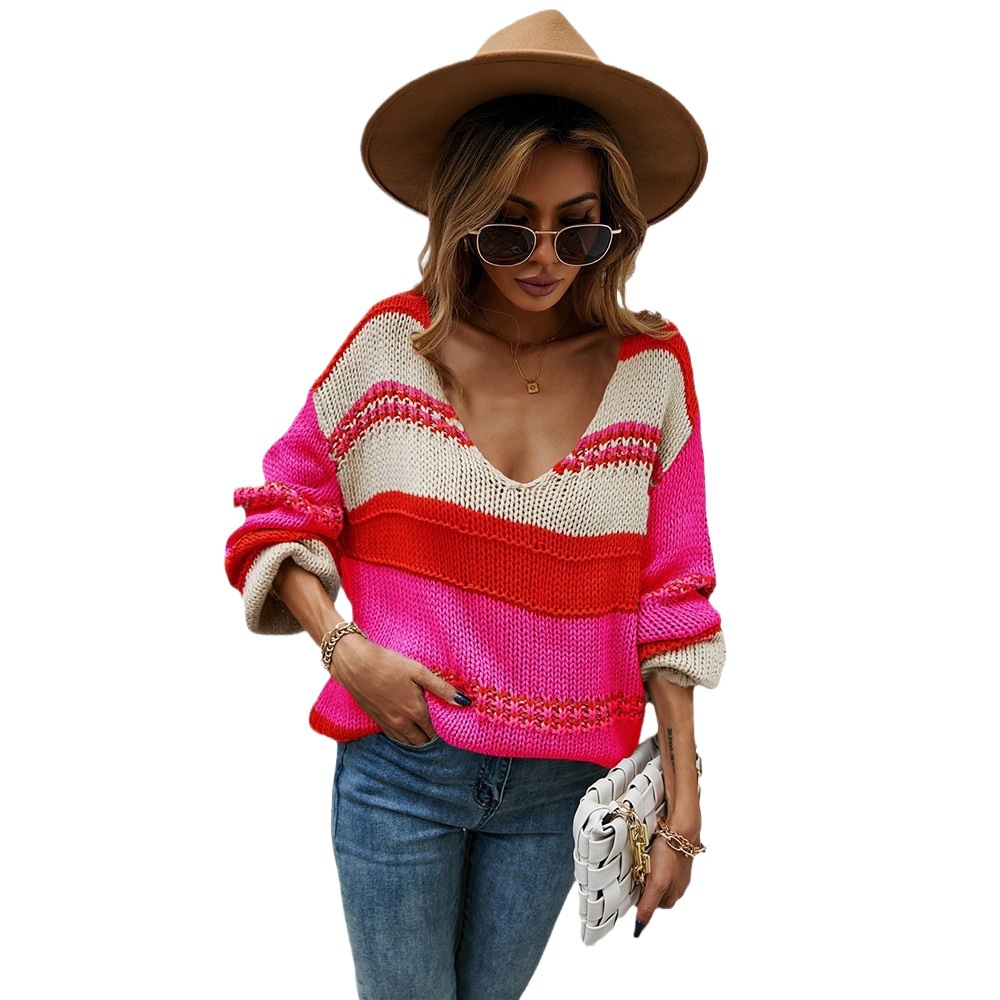 Women's Loose Plus Size Pullover Knit Sweater