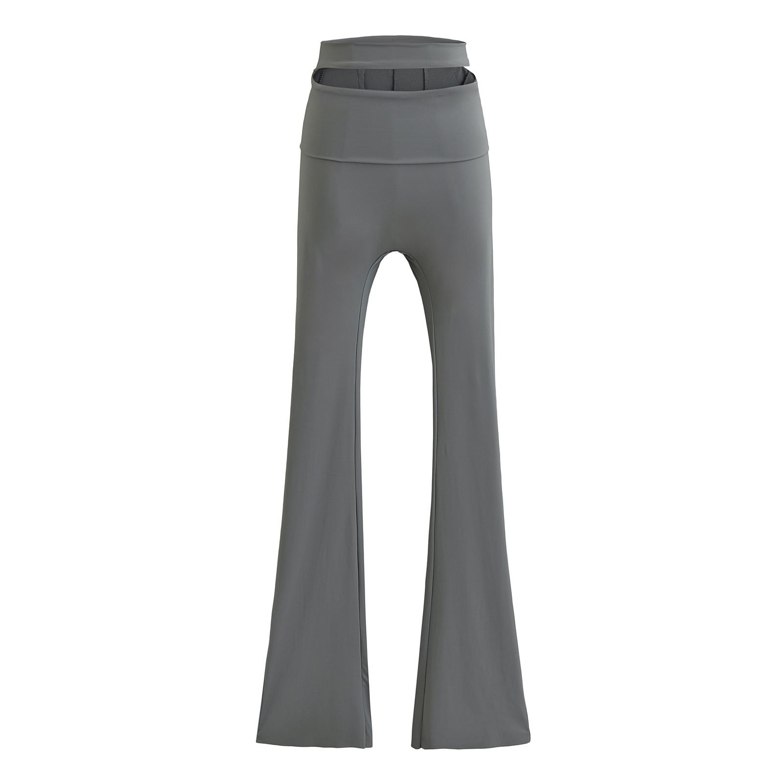 Women's High-Waist Cutout High-Stretch Slim Pants