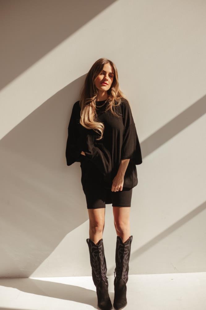 Women's Loose-Fit Short-Sleeve T-Shirt and Shorts Set, Casual Loungewear
