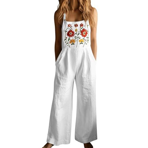 Women's Summer Sleeveless Floral 3D Print Farm Casual Dress
