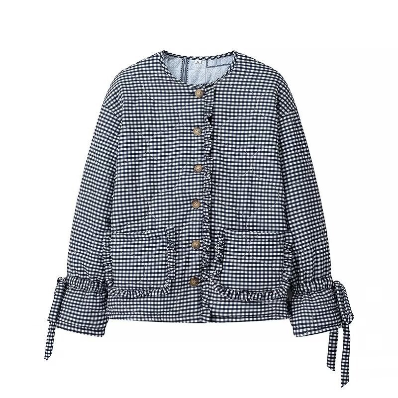 Reversible Plaid Padded Cotton Jacket