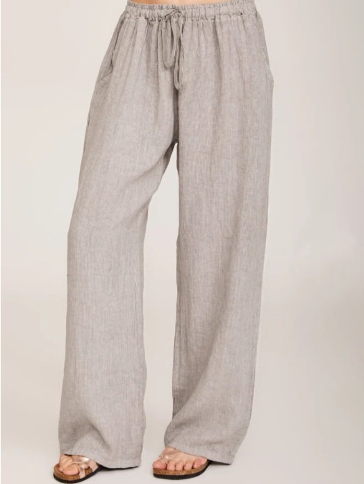 Women's Casual Loose Drawstring Wide-Leg Pants