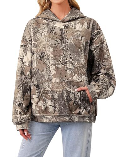 Women's Tree Leaf Leopard Print Hoodie