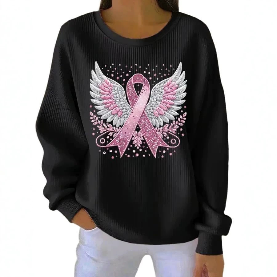 Angel Wings Ribbon Bow Print Women's Hoodie