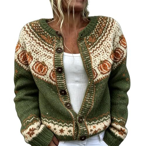 Women's Boho Paisley Print Faux Sweater Cardigan Long Sleeve