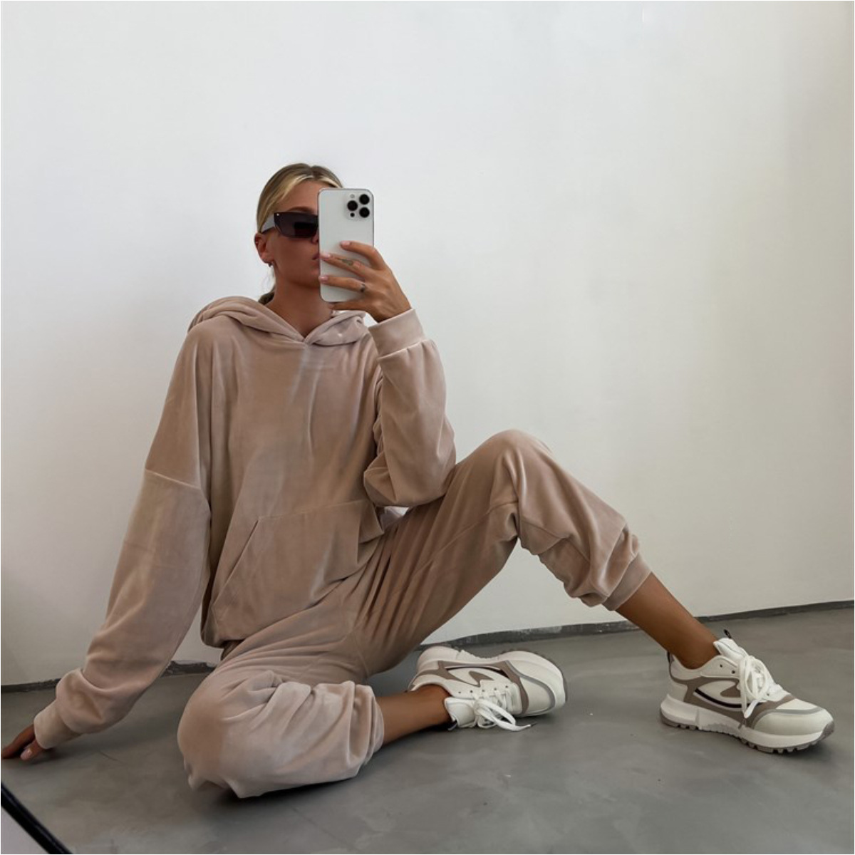 Women's Spring Casual Pullover Hoodie and Pants Set