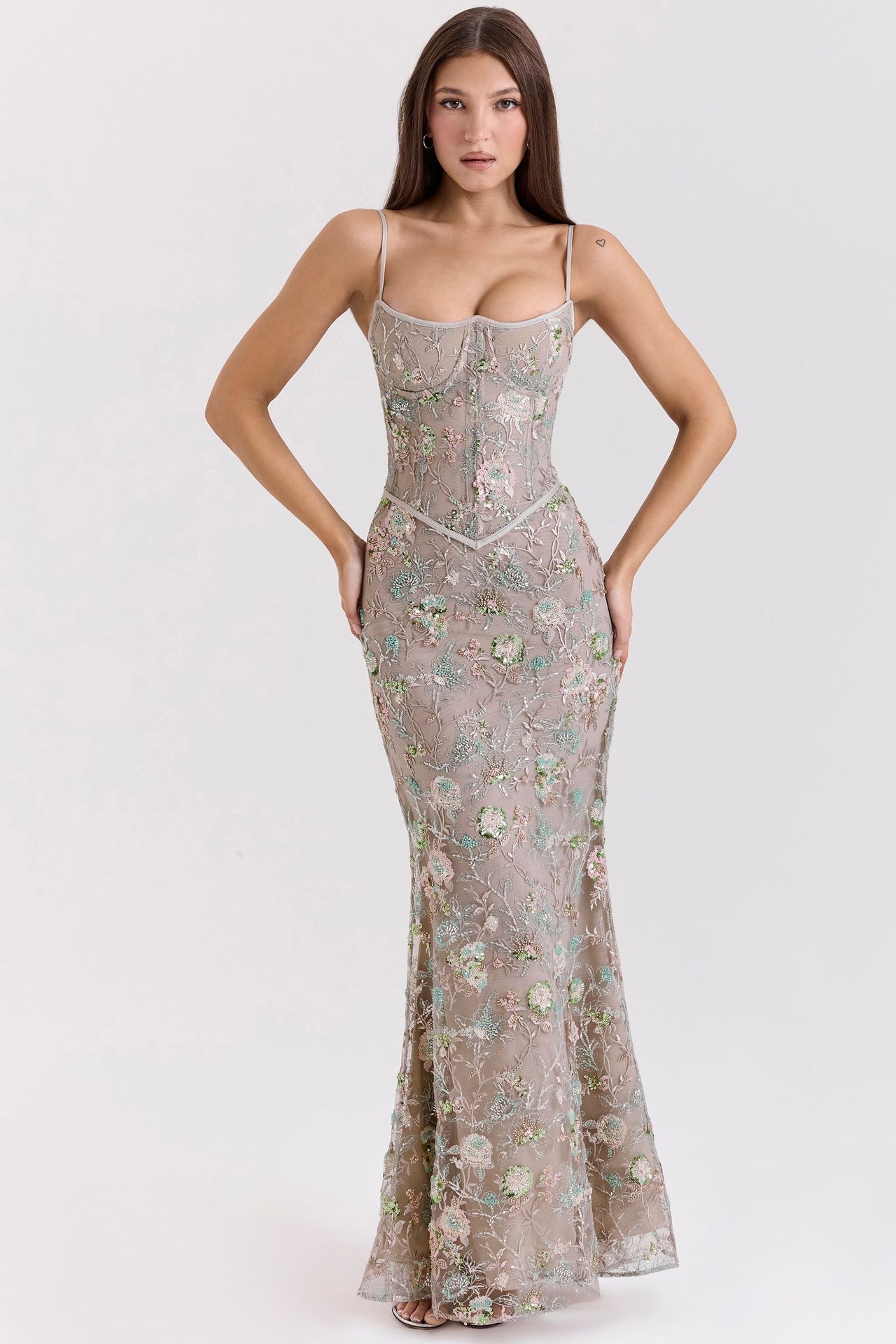 Elegant Low-Neck Sleeveless Lace-Up Backless Dress