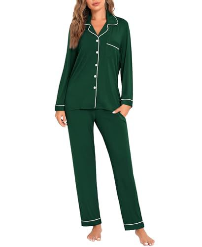 Women's Cuban Collar Retro Print Long Sleeve Loungewear Set