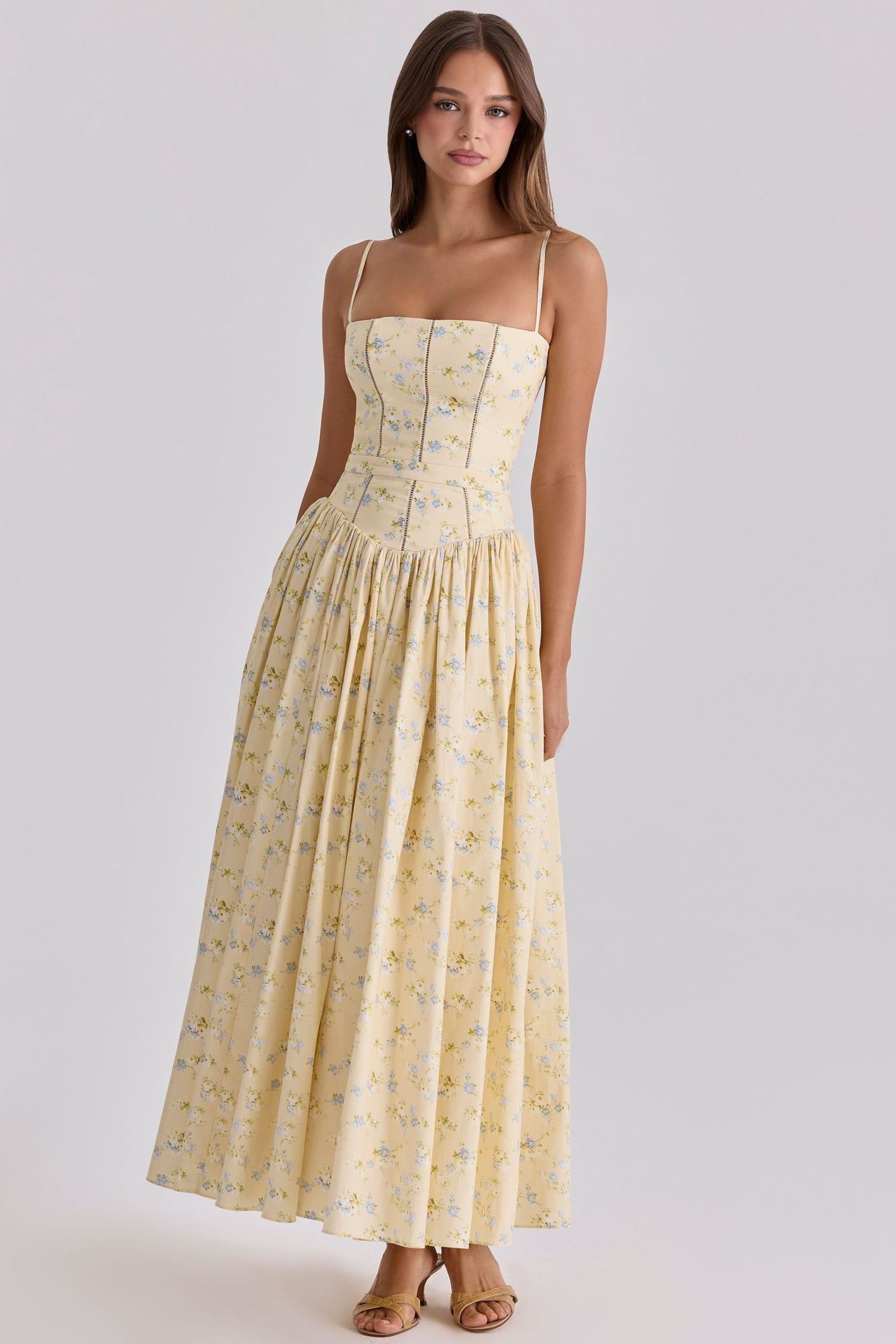 Elegant Slimming Floral Cami Dress