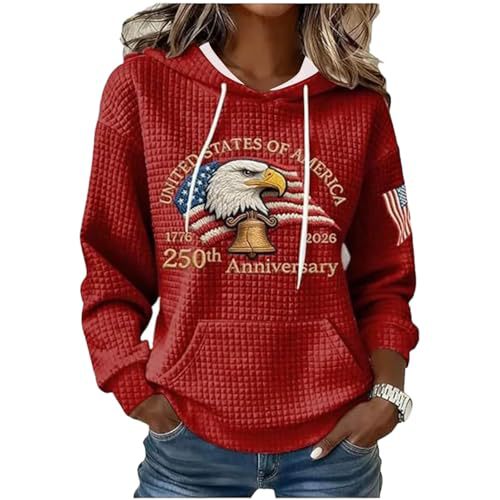 Women's Eagle Print Casual Hoodie