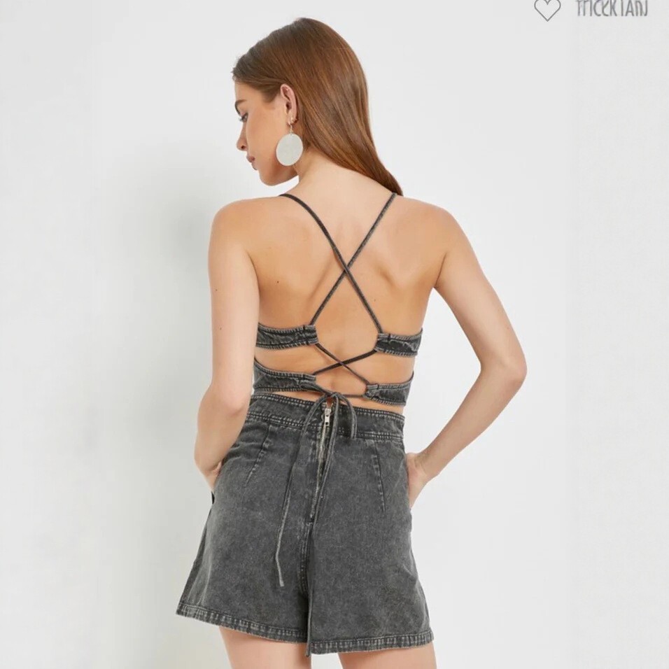 Rustic Washed High-Waist Flare Jeans
