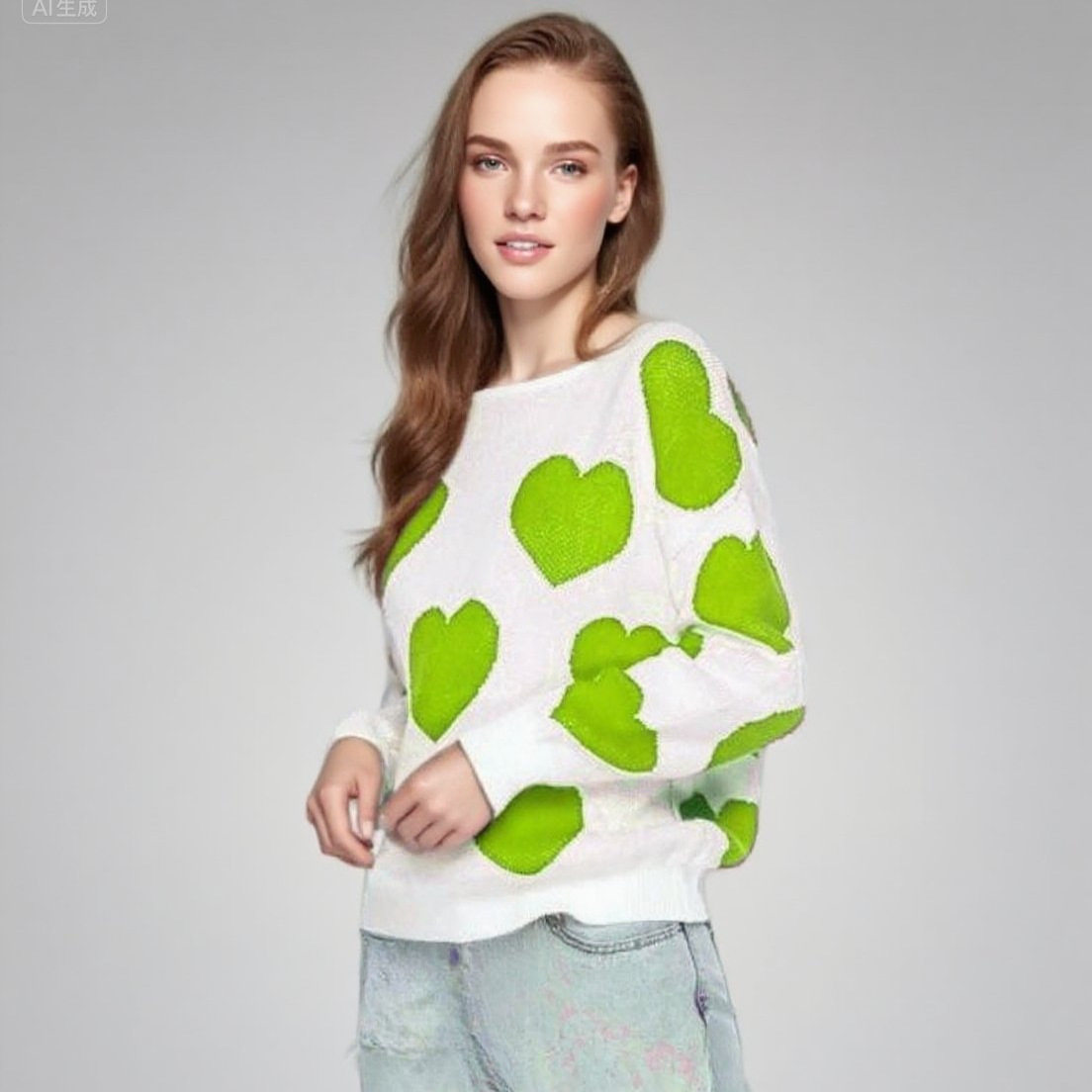Women's Off-Shoulder Knit Sweater Loose Lazy Style Short Long Sleeve Pullover