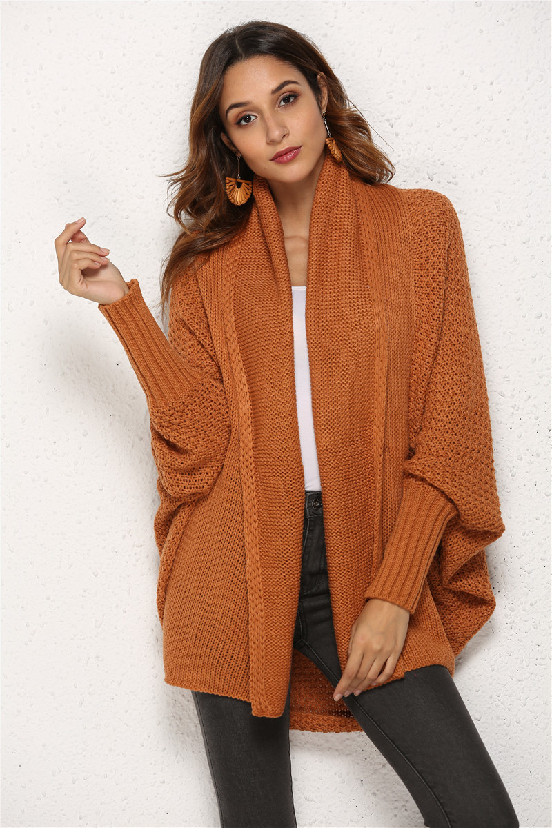 Women's Off-Shoulder Loose Knit Cardigan Sweater