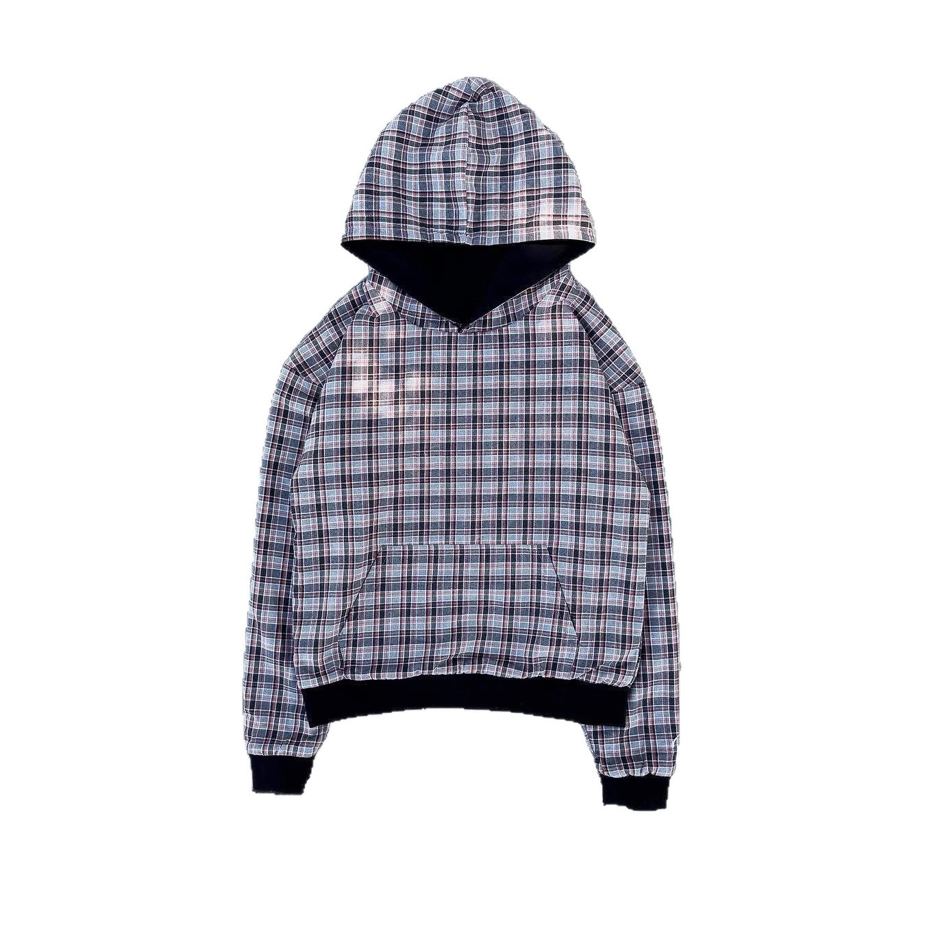 American High Street Reversible Plaid Hoodie