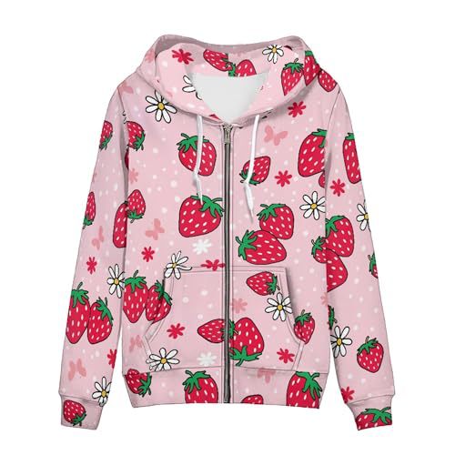 Women's Animal & Floral Print Hoodie Long Sleeve Crewneck