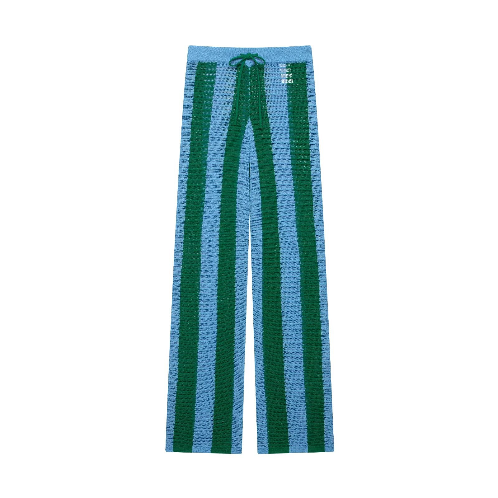 Striped Knit Shirt and Pants Set