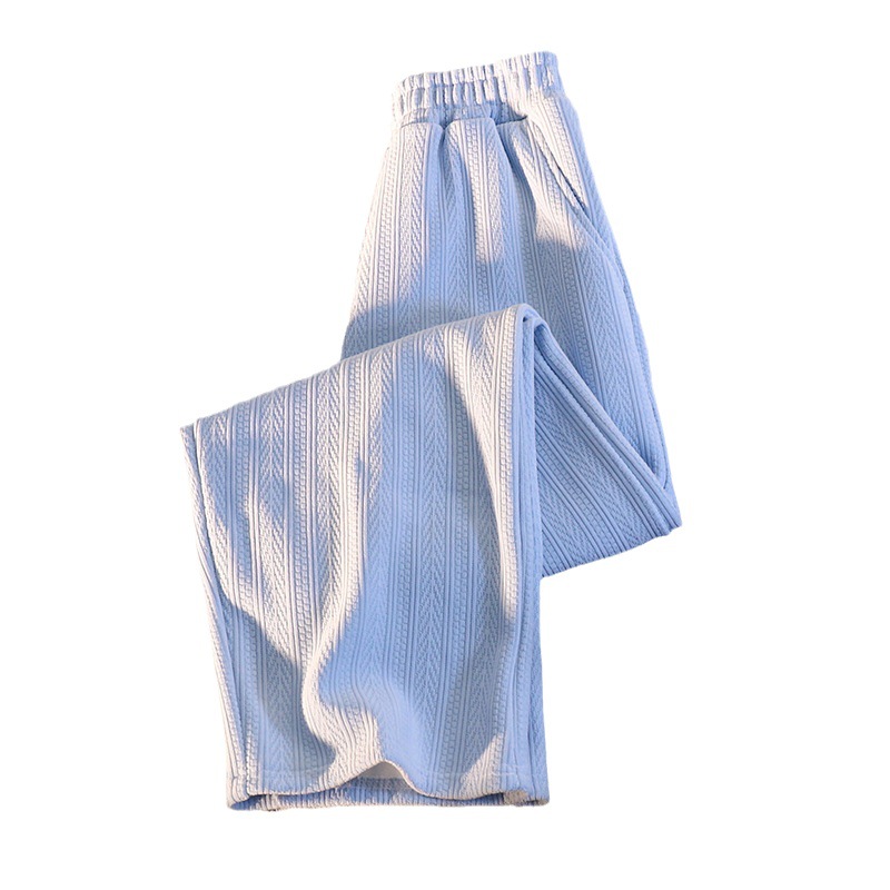 Women's High-Waist Wide-Leg Casual Pants Korean Style Slimming Straight-Leg