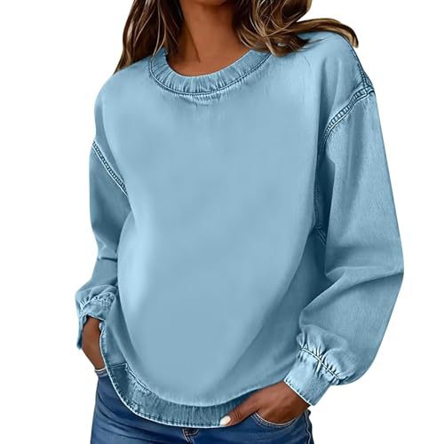 Women's Leopard Print Crewneck Sweatshirt Waffle Knit Long Sleeve