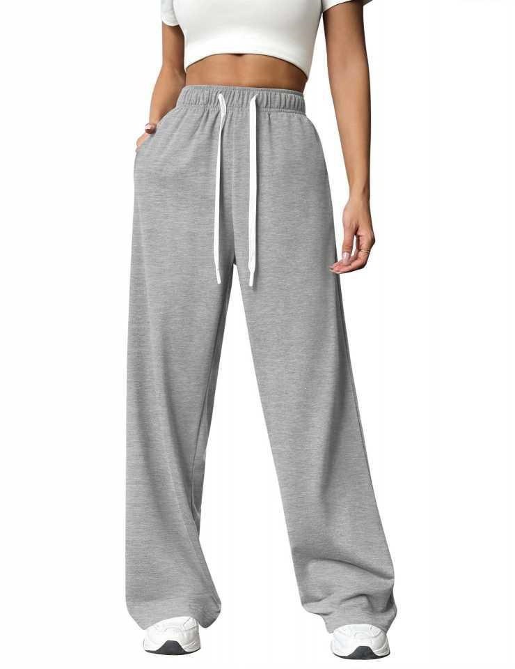 Women's Loose Straight Wide-Leg Athletic Casual Pants
