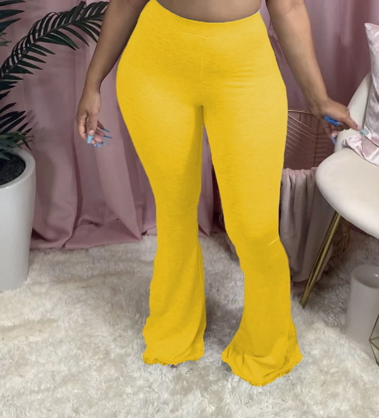 MH5012 Women's Sexy Slim Fit Flare Pants Casual Streetwear